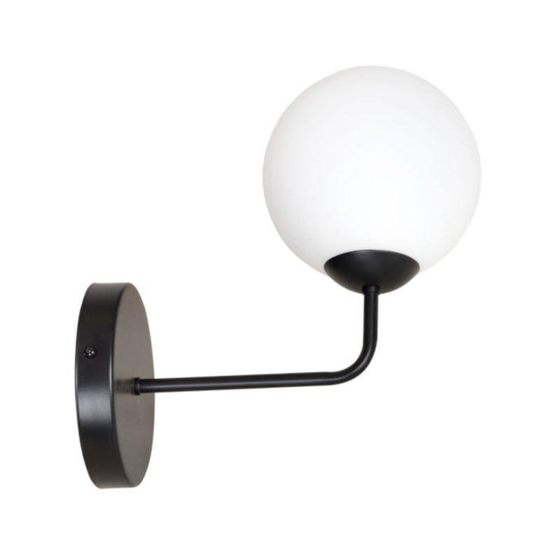 Pregos vegglampe - Svart/Opal-Vegglamper-Emibig-670/K1-Lightup.no