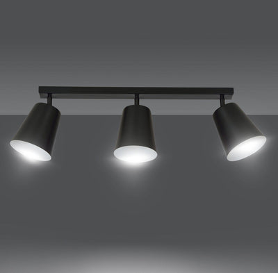 Prism takspot 3 lys - Svart/Hvit-Taklamper-Emibig-385/3-Lightup.no