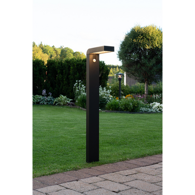 Pullert Solcelle med sensor - Svart-Utebelysning pullert-Star Trading-481-13-Lightup.no
