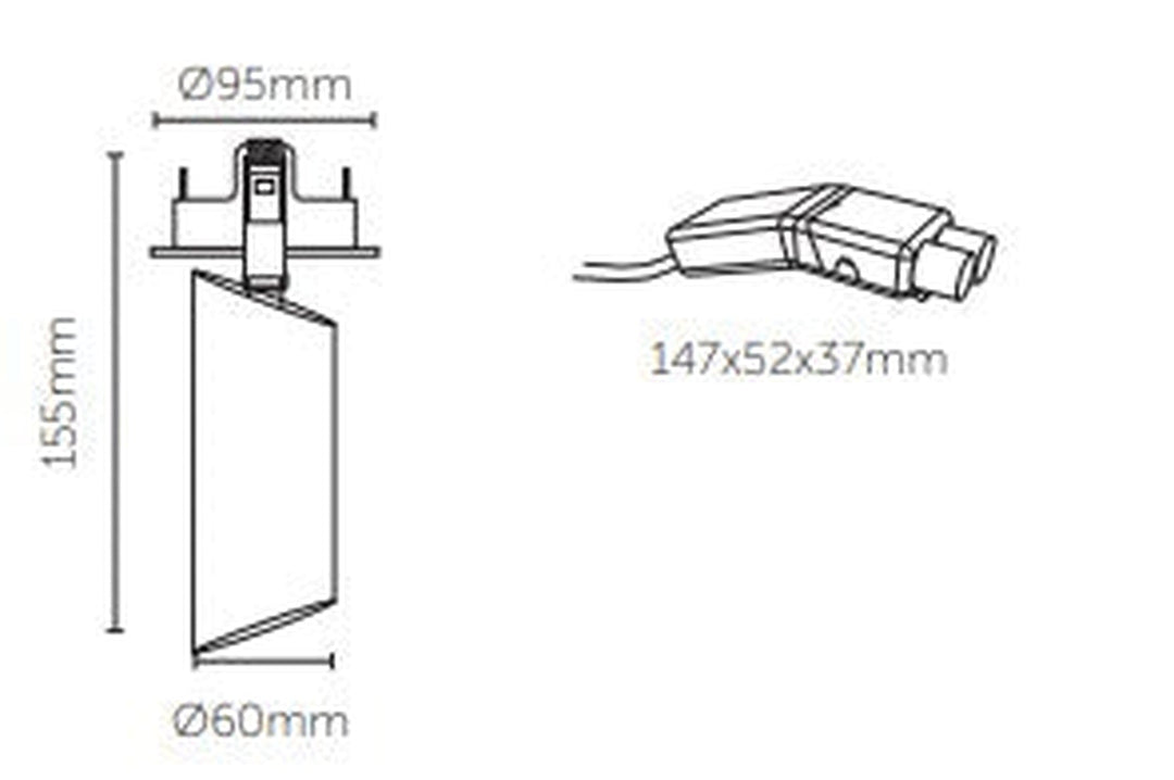 Q-Focus SR95 innfelt takspot 2700K 20 til 43° lysspredning 11W dimbar - Hvit-Taklamper-Q-Light-Hvit-3201153-Lightup.no