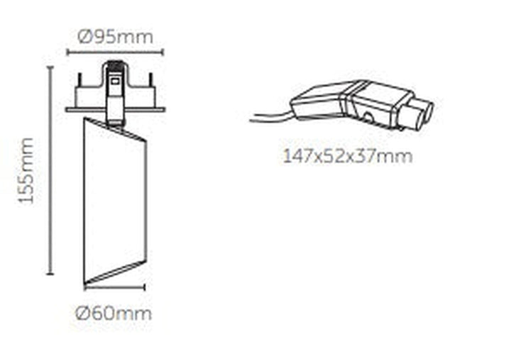 Q-Focus SR95 innfelt takspot 2700K 20 til 43° lysspredning 11W dimbar - Hvit-Taklamper-Q-Light-Hvit-3201153-Lightup.no