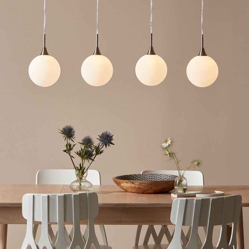 Quattro takpendel XL 4 lys - Stål/Hvit-Takpendler-Marksløjd-107761-Lightup.no