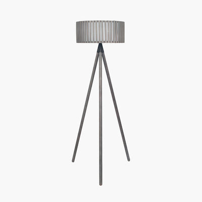 Rabanne gulvlampe 152 cm - Svart/Trefarget-Gulvlamper-Pacific Lifestyle-32-074-C-Lightup.no