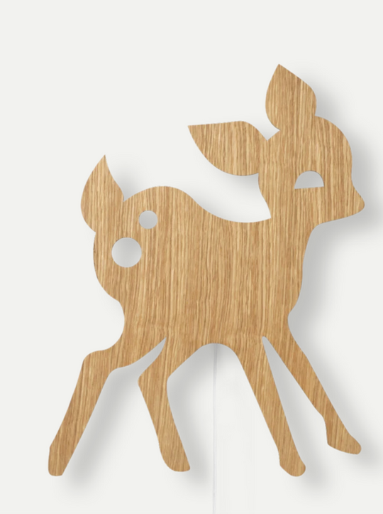 Rådyr vegglampe- eik-Vegglamper-Ferm Living-Eik-Feg__100150208-Lightup.no