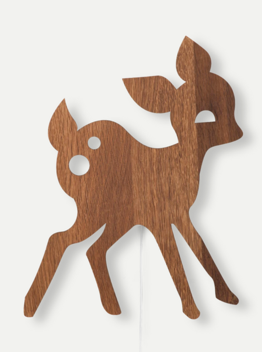 Rådyr vegglampe - røkt eik-Vegglamper-Ferm Living-Eik-Feg__3172-Lightup.no