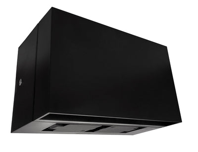 Rapido K2 vegglampe utendørs Opp/ned med stikkontakt 12W LED 3000K - Svart-Utebelysning vegg opp og ned-NorDesign-201400005-Lightup.no
