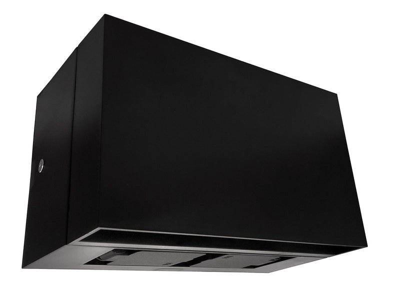 Rapido K2 vegglampe utendørs Opp/ned med stikkontakt 12W LED 3000K - Svart-Utebelysning vegg opp og ned-NorDesign-201400005-Lightup.no