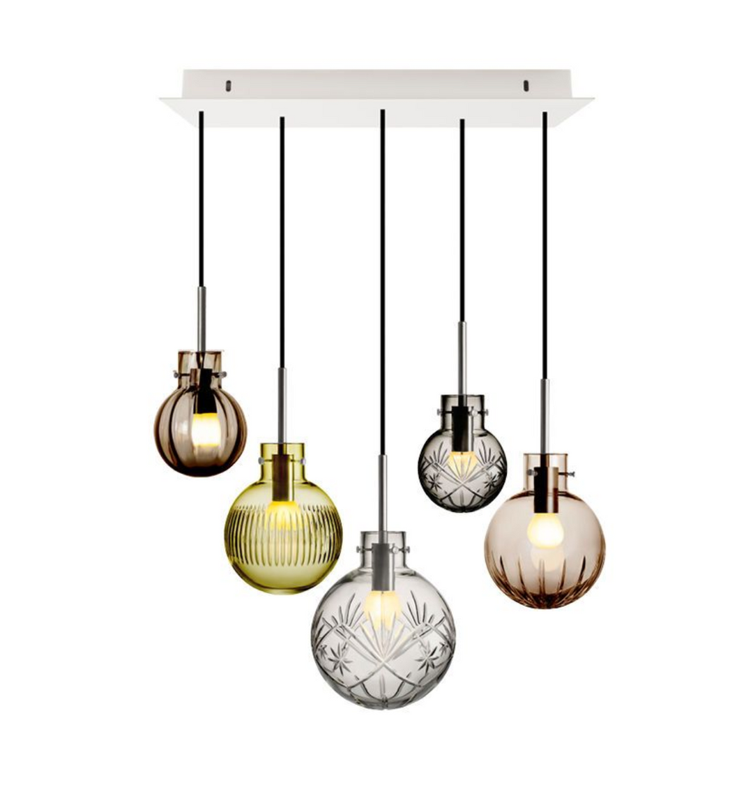 Rav Krystallkuler 5 stk - Sort Baldakin-Takpendler-Hadeland Glassverk-Krystall-Hak__1209328-RAVBUNDLE-M-SORT-Sort-Baldakin-Lightup.no