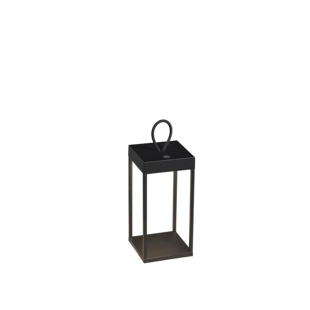 Ravello lanterne 30 cm oppladbar IP54 utendørs - Svart-Utebelysning Hagebelysning-Konstsmide-7811-750-Lightup.no