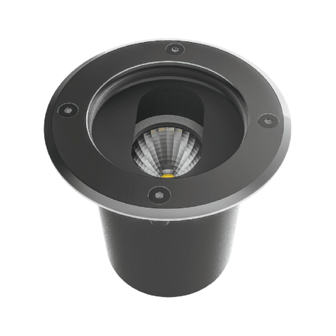 Regor uplight for innfelling 6W utendørs IP67 dimbar - Børste stål-Utebelysning uplight-Norlux-Stål-2565-25-1-Lightup.no