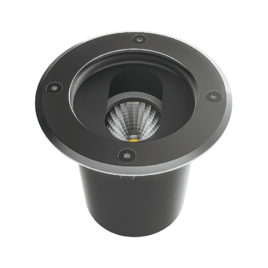 Regor uplight for innfelling 6W utendørs IP67 dimbar - Børste stål-Utebelysning uplight-Norlux-Stål-2565-25-1-Lightup.no