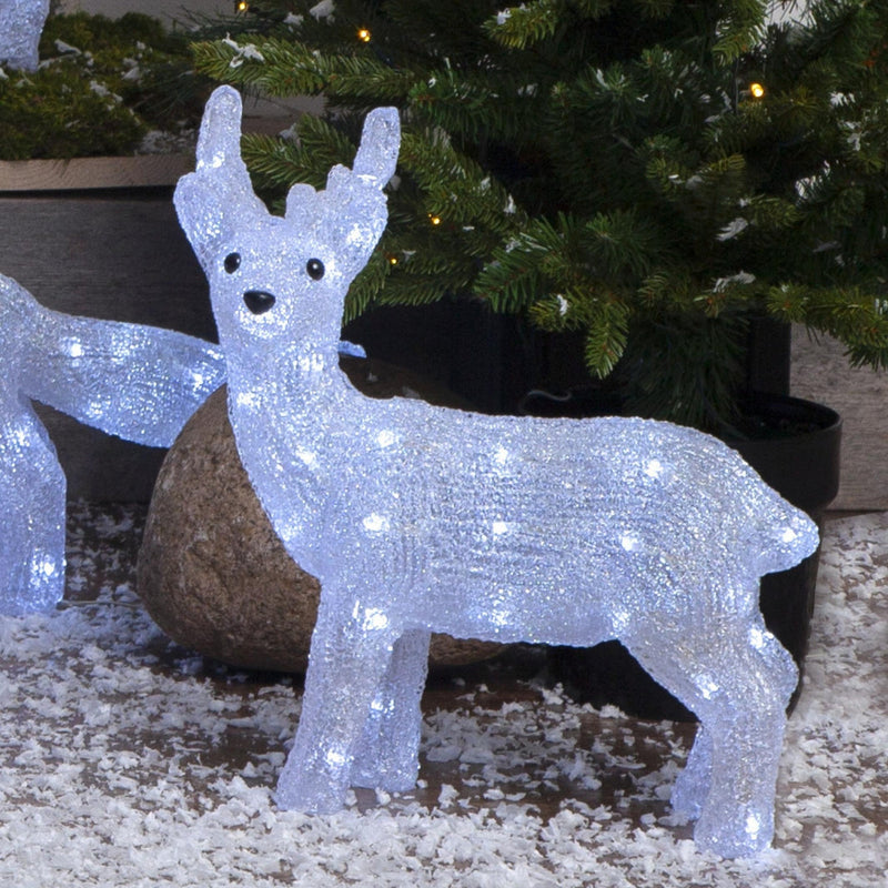 Reinsdyr med lys 35 cm-Julebelysning dekor og pynt ute-Star Trading-583-67-Lightup.no