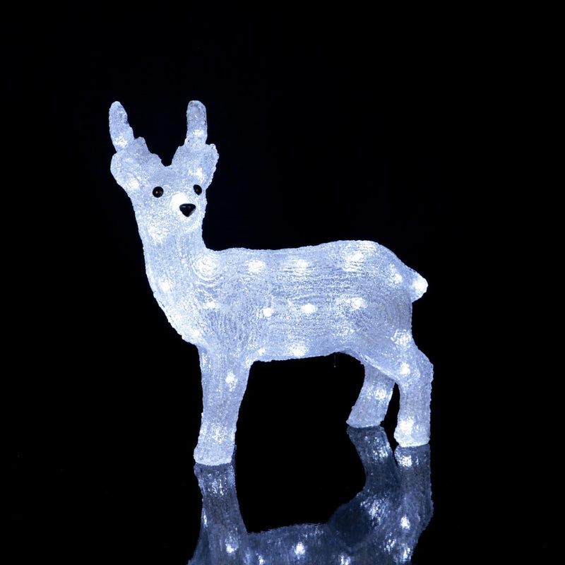 Reinsdyr med lys 35 cm-Julebelysning dekor og pynt ute-Star Trading-583-67-Lightup.no