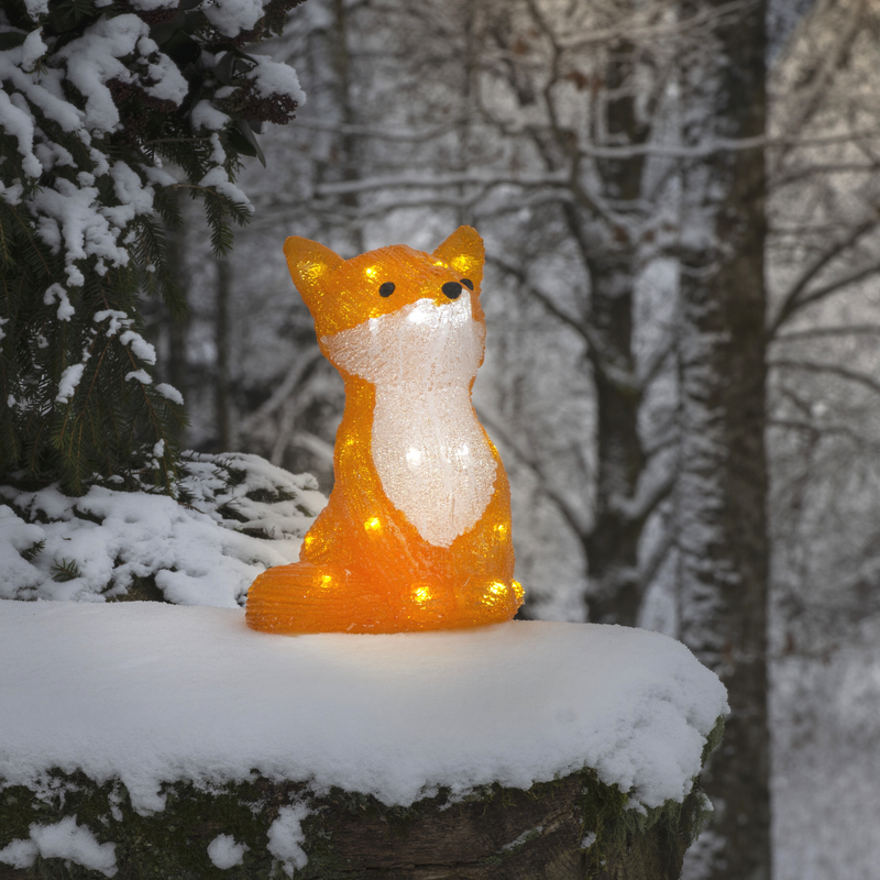 Rev akryl 32 LED - 27 cm-Julebelysning dekor og pynt ute-Konstsmide-6275-203-Lightup.no