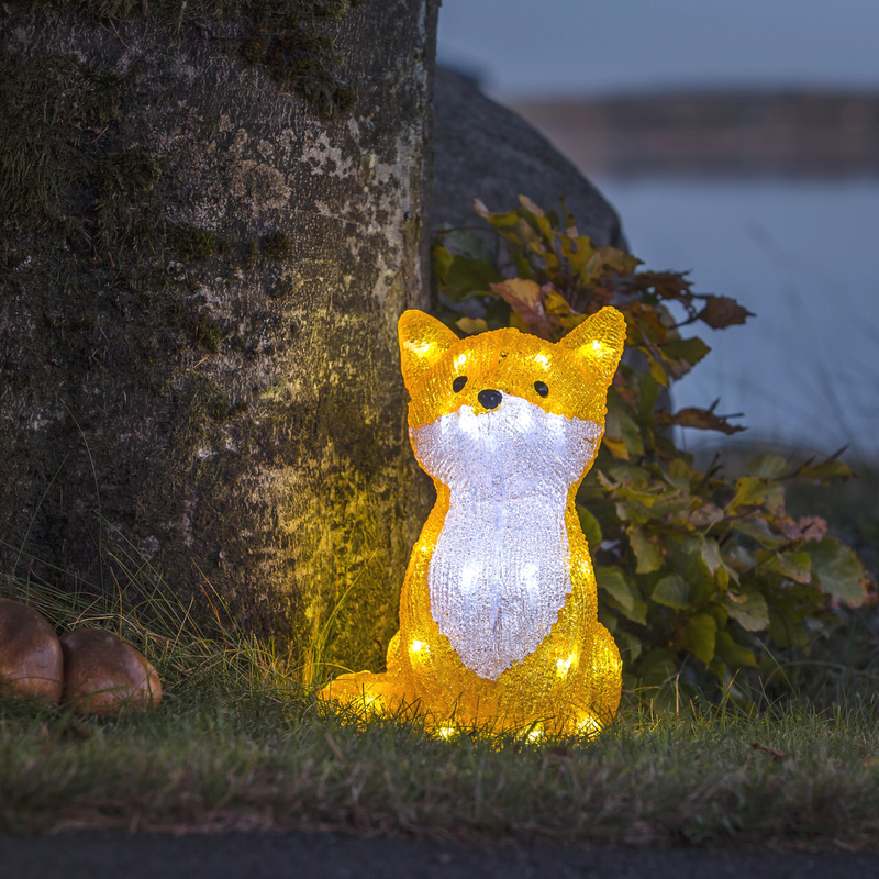 Rev akryl 32 LED - 27 cm-Julebelysning dekor og pynt ute-Konstsmide-6275-203-Lightup.no