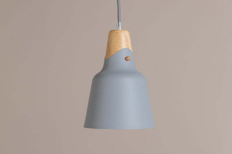 Rigel takpendel 16 cm - Lysgrå/Trefarget-Takpendler-Venture Home-15540-755-Lightup.no