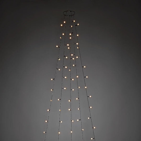Ring slynge for juletre 5x30 LED 180 cm - Frostet kule-Julebelysning juletrelys og slynger-Konstsmide-6367-820-Lightup.no