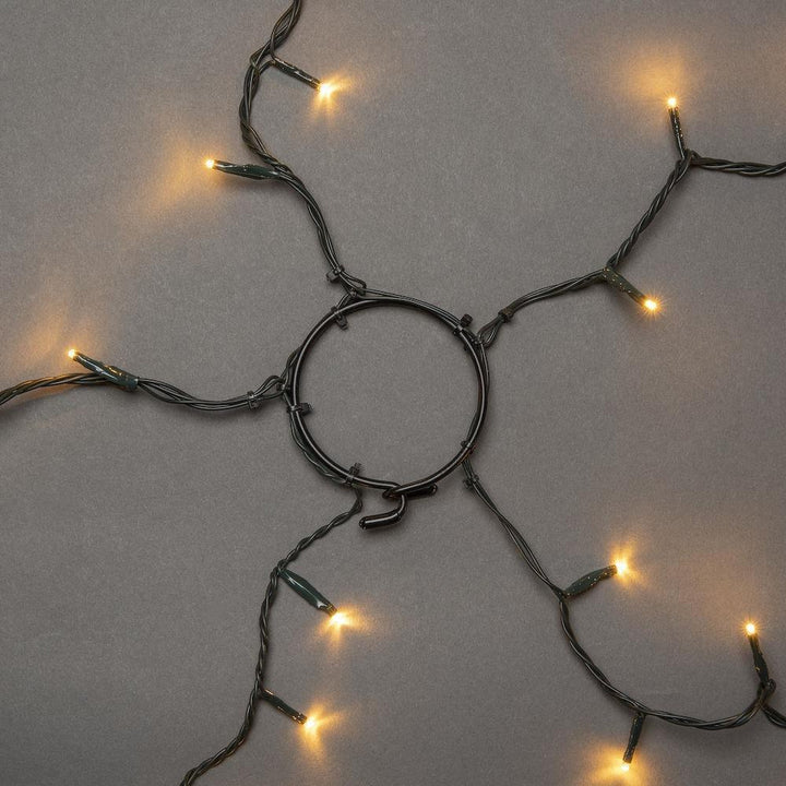 Ring slynge for juletre 5x40 LED 240 cm - Amber-Julebelysning juletrelys og slynger-Konstsmide-Amber-6361-820-Lightup.no