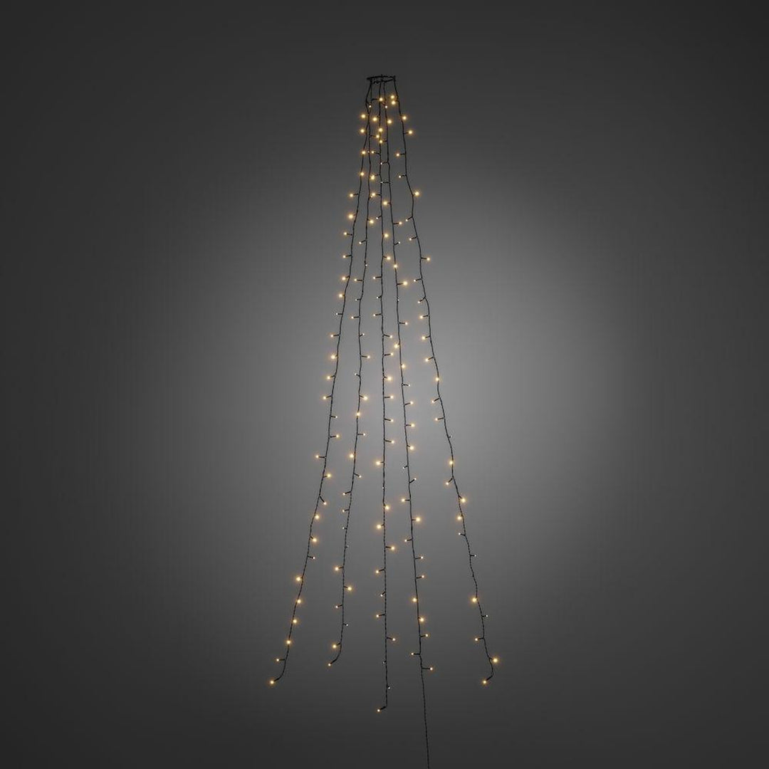 Ring slynge for juletre 5x40 LED 240 cm - Amber-Julebelysning juletrelys og slynger-Konstsmide-Amber-6361-820-Lightup.no