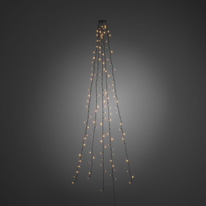Ring slynge for juletre 5x40 LED 240 cm - Amber-Julebelysning juletrelys og slynger-Konstsmide-Amber-6361-820-Lightup.no