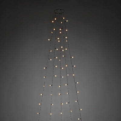 Ring slynge for juletre 5x40 LED 240 cm - Frostet kule-Julebelysning juletrelys og slynger-Konstsmide-6368-820-Lightup.no