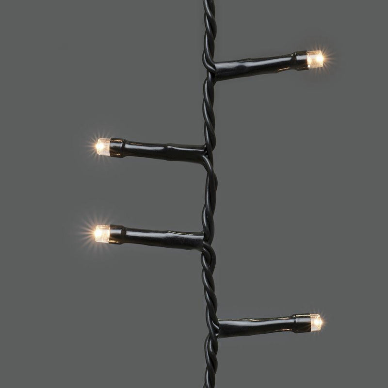 Ringslynge Cluster 6x110 LED lys 2,4 meter utendørs IP44 - Varmhvit-Julebelysning juletrelys ute-Konstsmide-6650-100-Lightup.no