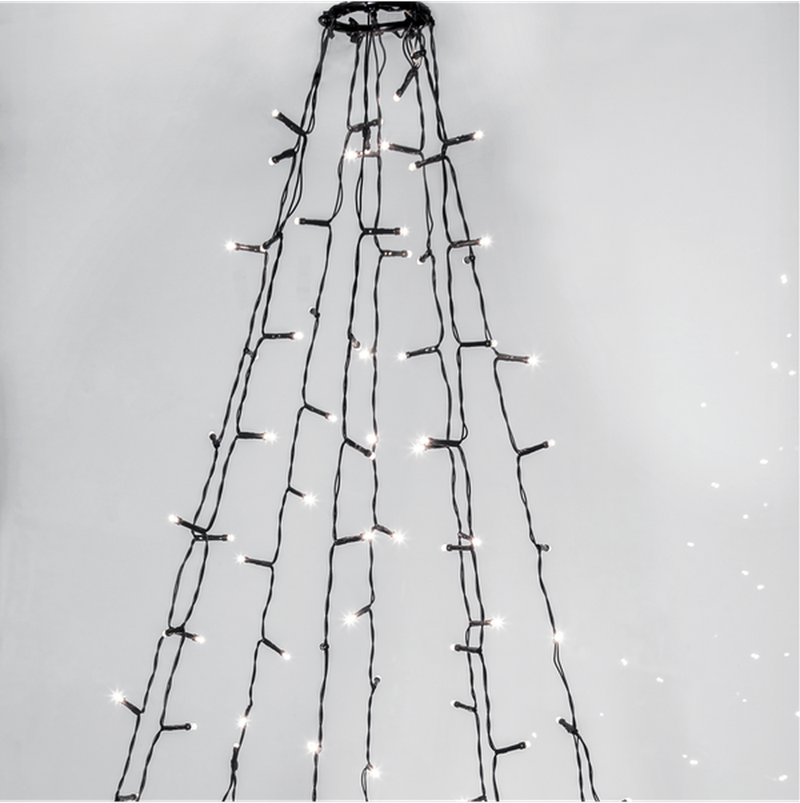 Ringslynge for juletre 196 cm crispy white inne- og utendørs-Julebelysning juletrelys og slynger-Star Trading-594-33-1-Lightup.no