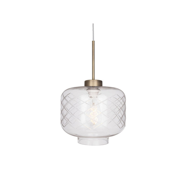 Ritz takpendel - Klar med slipt glass-Takpendler-Globen Lighting-673551-Lightup.no