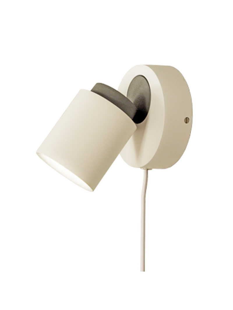 Rollo vegglampe - Hvit/Svart-Vegglamper-Aneta Lighting-70628-01-Lightup.no