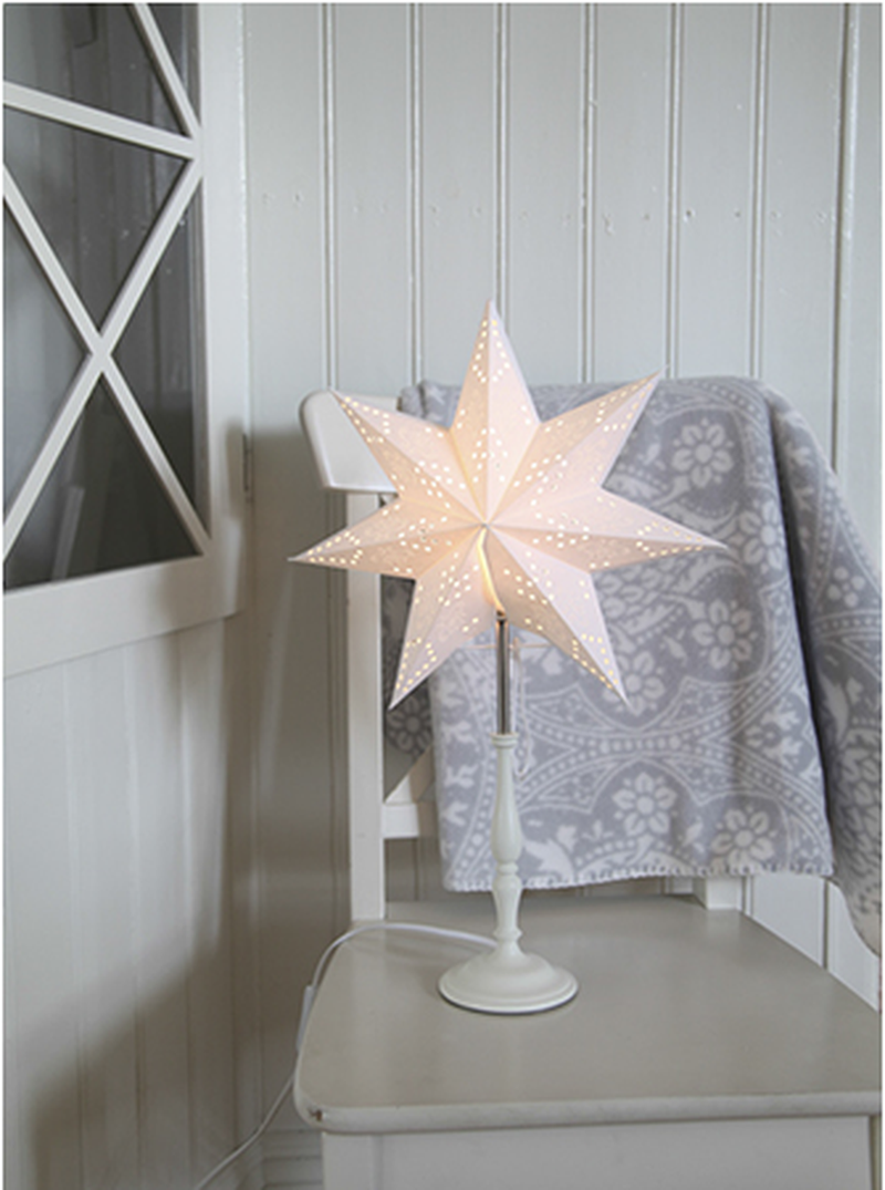 Romantisk mini stjerne med fot-Julebelysning adventstjerne-Star Trading-234-32-Lightup.no