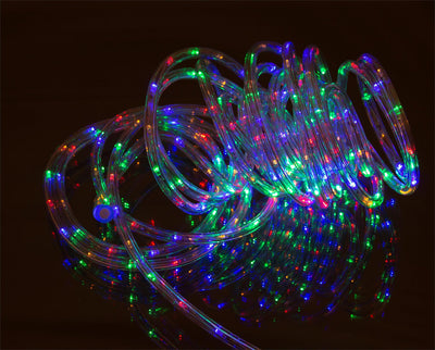 Ropelight LED 10 meter IP44 utendørs - Flerfarget-Julebelysning juletrelys ute-Scanlight-169128-Lightup.no