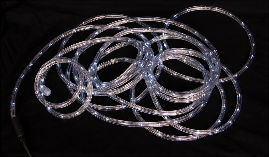 Ropelight LED 10 meter IP44 utendørs - Kaldhvit-Julebelysning juletrelys ute-Scanlight-169127-Lightup.no