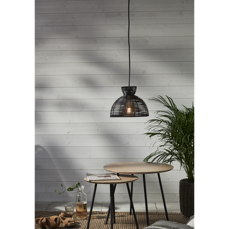 Runde utendørs lampeskjerm 26 cm IP44 - Svart-Utebelysning Hagebelysning-Star Trading-092-18-Lightup.no