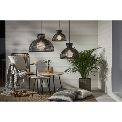 Runde utendørs lampeskjerm 26 cm IP44 - Svart-Utebelysning Hagebelysning-Star Trading-092-18-Lightup.no
