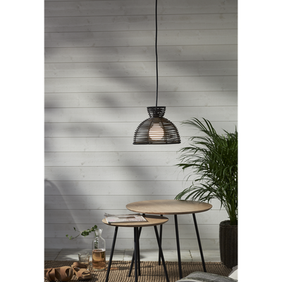 Runde utendørs lampeskjerm 26 cm IP44 - Svart-Utebelysning Hagebelysning-Star Trading-092-18-Lightup.no