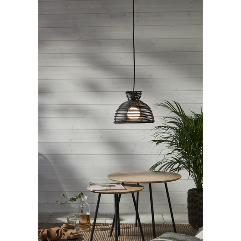 Runde utendørs lampeskjerm 26 cm IP44 - Svart-Utebelysning Hagebelysning-Star Trading-092-18-Lightup.no