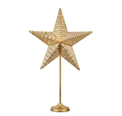 Rustic bordstjerne 48 cm - Gull-Julebelysning adventstjerne-Marksløjd-705741-Lightup.no