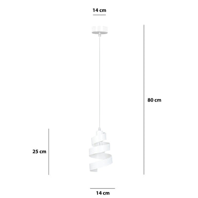 Saga takpendel 1 lys - Hvit-Takpendler-Emibig-351/1-Lightup.no