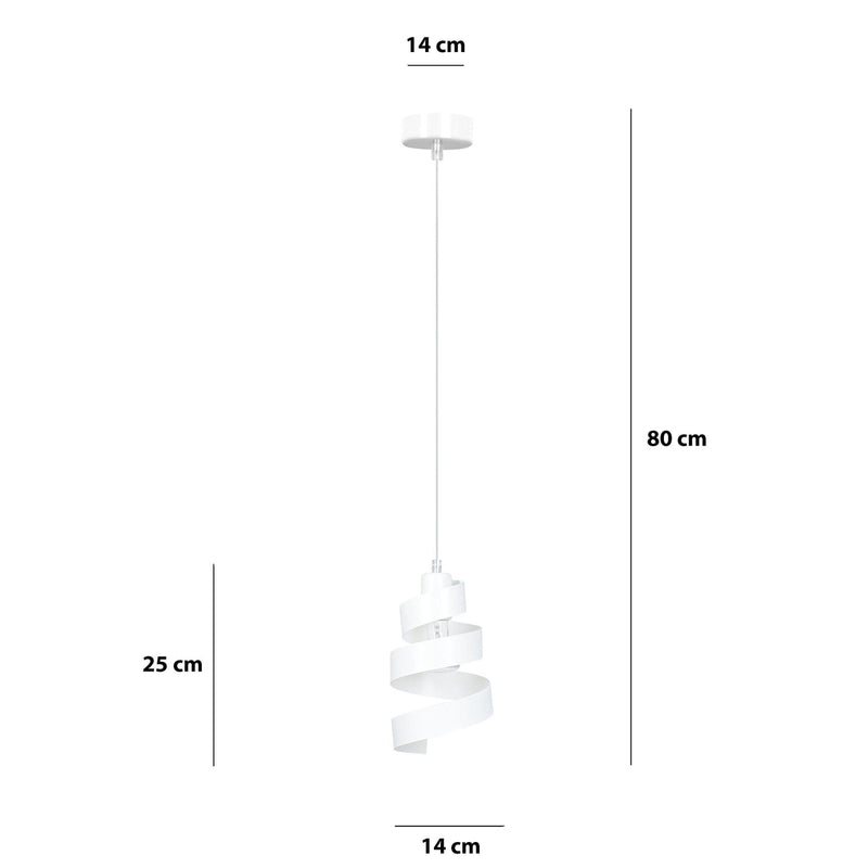 Saga takpendel 1 lys - Hvit-Takpendler-Emibig-351/1-Lightup.no