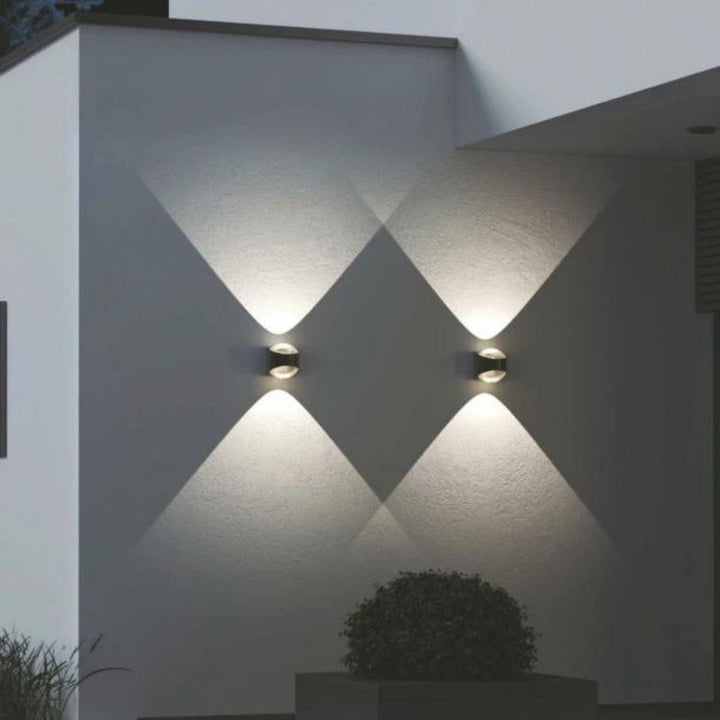 Saga vegglampe IP65 12W 3000K - Svart-Utebelysning vegg opp og ned-LOOM Design-Svart-LF-830-002-Lightup.no