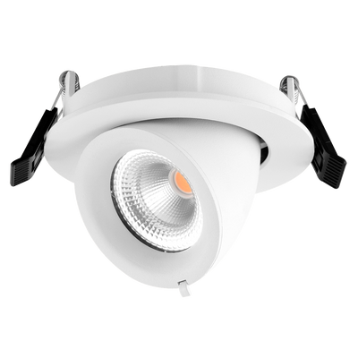 Sargas Rotatable lavtbyggende downlight 8W 2700K Dimbar IP20 - Hvit-Downlight lavtbyggende-Norlux-29927-36-3-Lightup.no