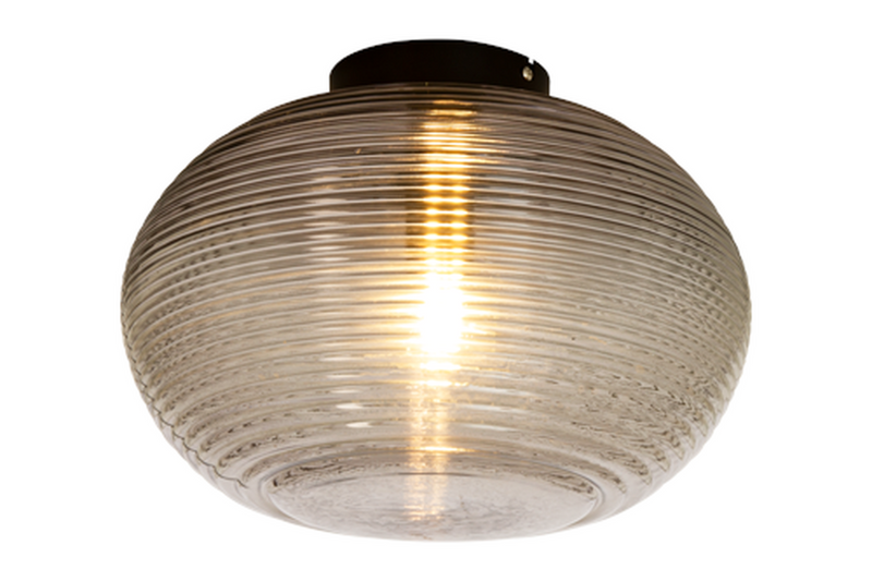 Sefyr taklampe 32 cm - Svart/Røykfarget-Taklamper-Aneta Lighting-66925-15-14-Lightup.no