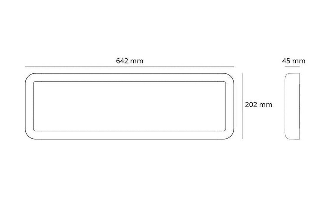 Sense Surface 640 taklampe 18W 3000K IP20 IK10 Dimbar - Hvit-Taklamper-Sg Armaturen As-3300512-Lightup.no