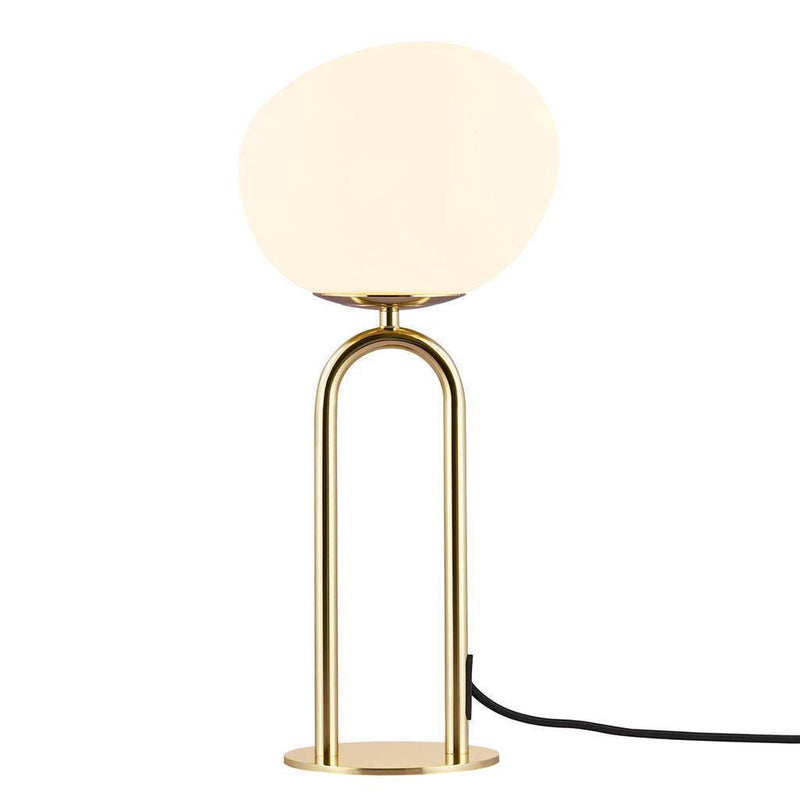 Shapes bordlampe - Opal/Messingfarget-Bordlamper-DFTP-2120055035-Lightup.no