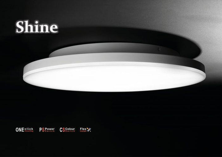 Shine 220 taklampe CS/PS 8/10/15W 2700/3000K Dimbar - Hvit-Taklamper-NorDesign-872200115-Lightup.no