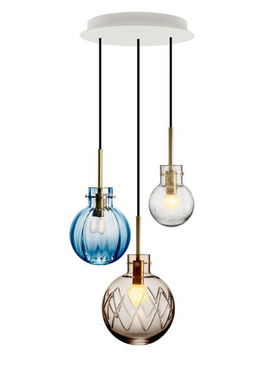 Skjærgård Krystallkuler 3 stk - Hvit Baldakin-Takpendler-Hadeland Glassverk-Hvit-Hak__1215498-SKJÆRGÅRD 3 STK-BNDL-Hvit-Baldakin-Lightup.no