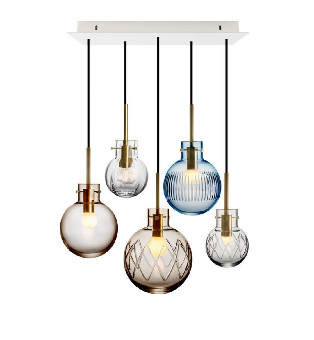 Skjærgård Krystallkuler 5 stk - Hvit Baldakin-Takpendler-Hadeland Glassverk-Hvit-Hak__1215499-SKJÆRGÅRD 5 STK-BNDL-Hvit-Baldakin-Lightup.no
