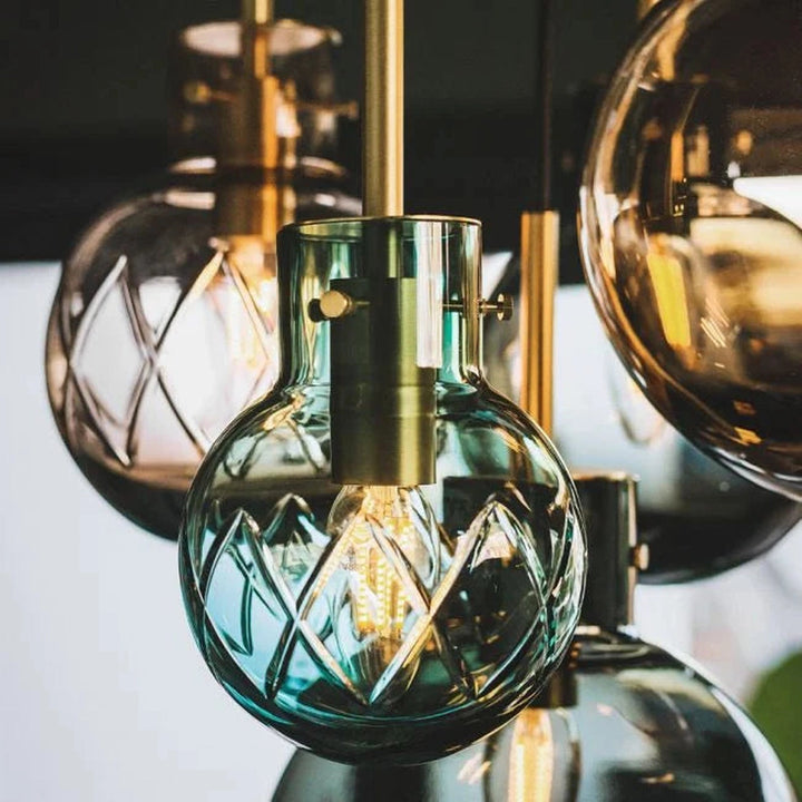 Skumring Krystallkuler 3 stk - Sort Baldakin-Takpendler-Hadeland Glassverk-Blå-Hak__1209330-SKUMRINGBUNDLE-S-SORT-Sort-Baldakin-Lightup.no