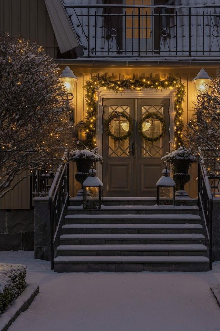 Slynge 200 minilys LED 32 meter julelys utendørs IP44 - Varmhvit-Julebelysning juletrelys ute-Konstsmide-Hvit-3613-110-Lightup.no