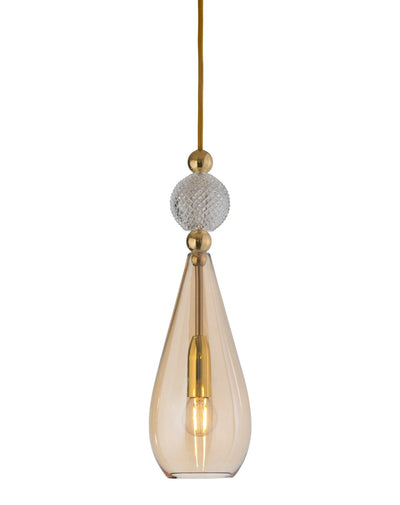 Smykke takpendel M Klar Golden Smoke/krystall-Takpendler-EBB & FLOW-LA101141-Lightup.no